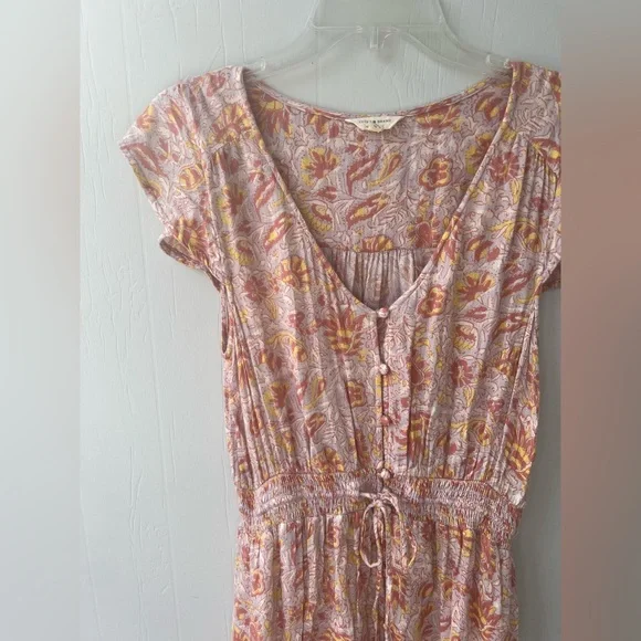 Lucky Brand Pink Floral Felice High-low Midi Dress (size S) - Picture 6 of 12